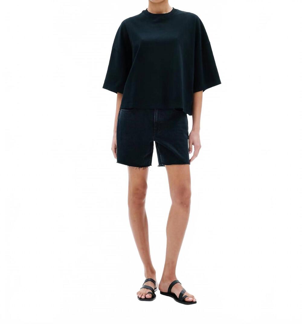 NEW SLVRLAKE sienna cut off denim short in shadow ridge